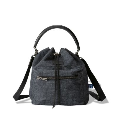 for the Blue DENIM　ドローストリングバッグ